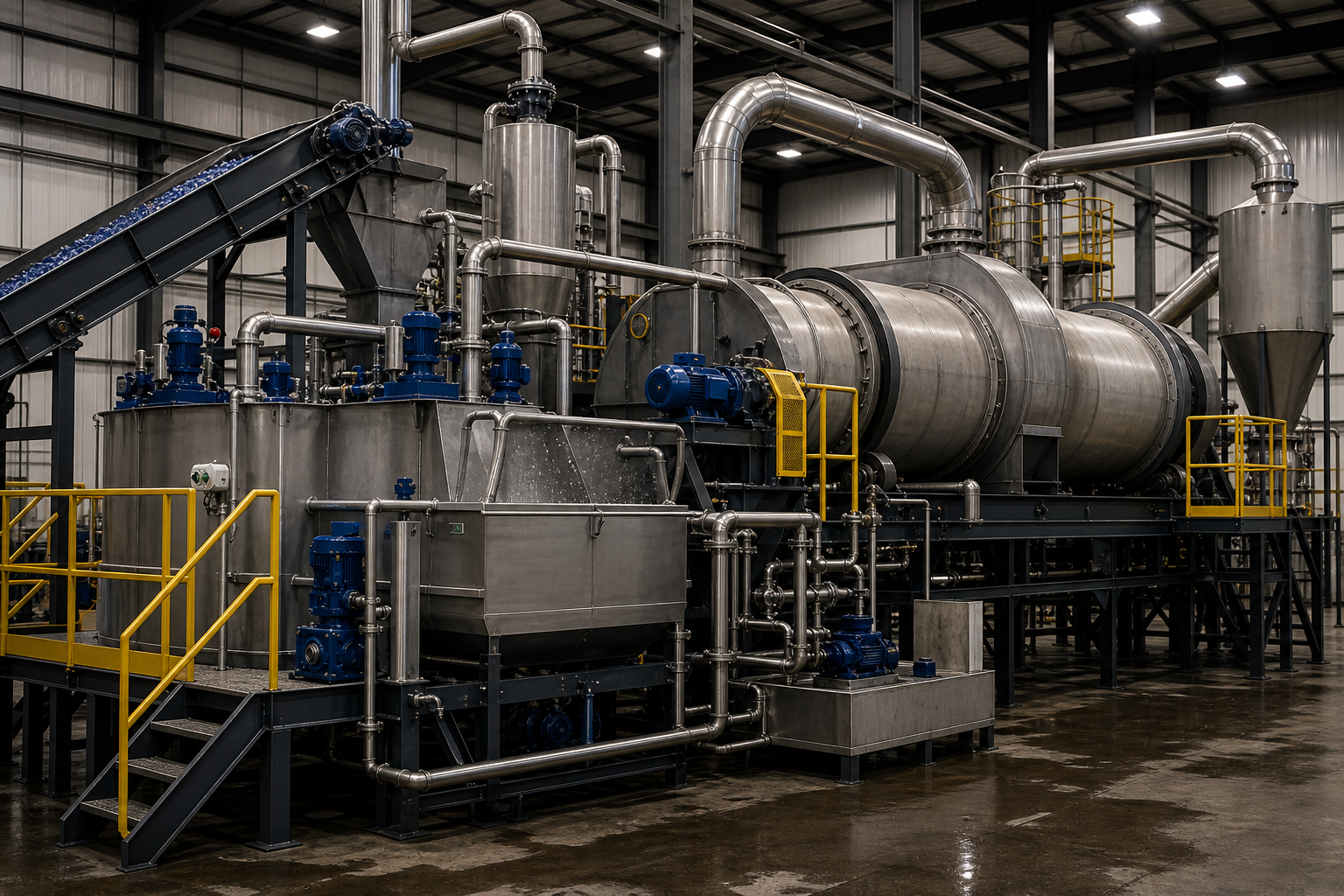 Industrial wash and dryer system